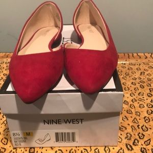 Nine West red flats size 8.5